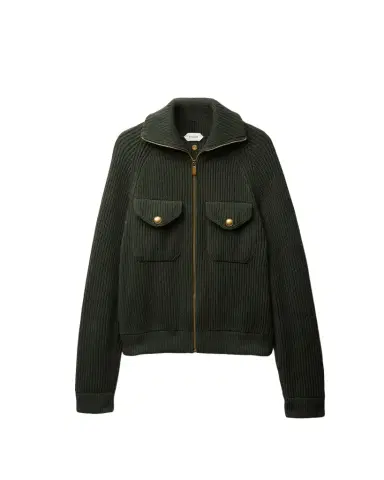 Versace Wool Knit Zip Sweater | Thumbnail 1 Versace Wool Knit Zip Sweater | Thumbnail 1