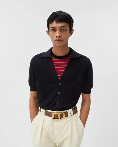 Versace Silk-Cotton Knit Polo | Thumbnail 2