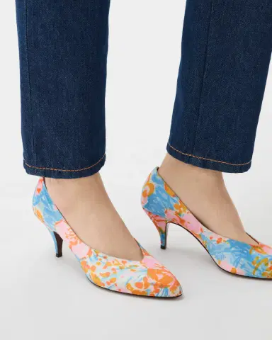 Versace Tina Printed Duchesse Pumps 65 mm | Thumbnail 2