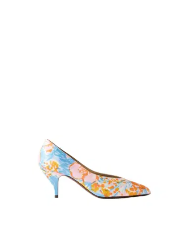 Versace Tina Printed Duchesse Pumps 65 mm | Thumbnail 1