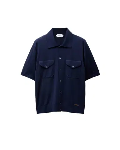 Versace Embroidered Wool Knit Shirt | Thumbnail 1 Versace Embroidered Wool Knit Shirt | Thumbnail 1