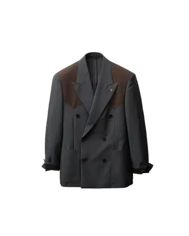 Versace Wool-Mohair Boxy Blazer | Thumbnail 1
