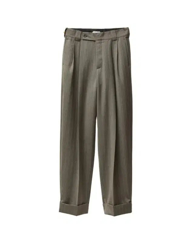 Versace Pinstripe Wool Twill Oversized Pants