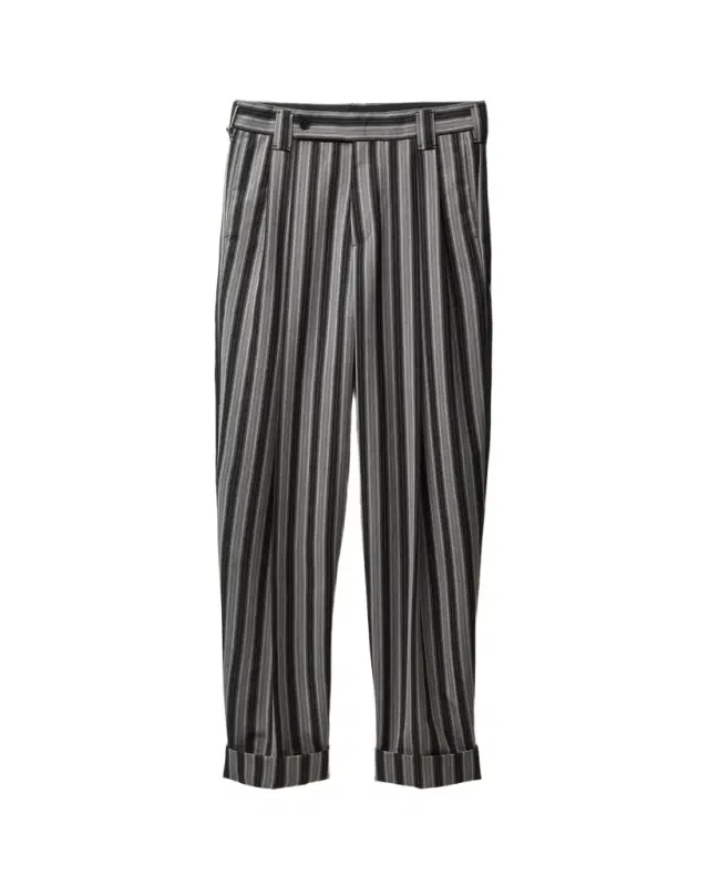 Versace Pinstripe Wool Oversized Pants