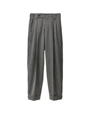 Versace Pinstripe Wool Oversized Pants | Thumbnail 1 Versace Pinstripe Wool Oversized Pants | Thumbnail 1