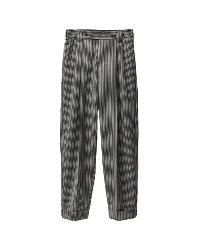 Versace Pinstripe Wool Oversized Pants