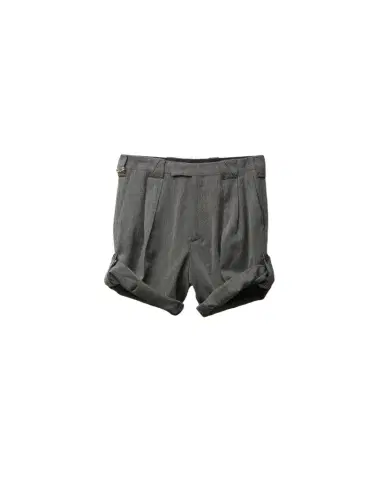 Versace Herringbone Wool Crêpe Formal Shorts | Thumbnail 1