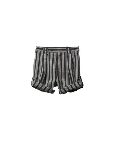 Versace Pinstripe Wool Formal Shorts | Thumbnail 1