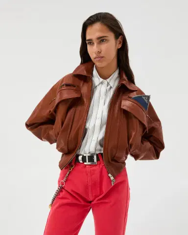 Versace Leather Blouson | Thumbnail 2