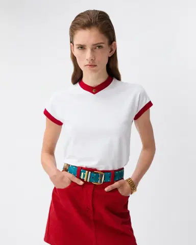 Versace Stretch Cotton-Jersey T-Shirt | Thumbnail 2 Versace Stretch Cotton-Jersey T-Shirt | Thumbnail 2