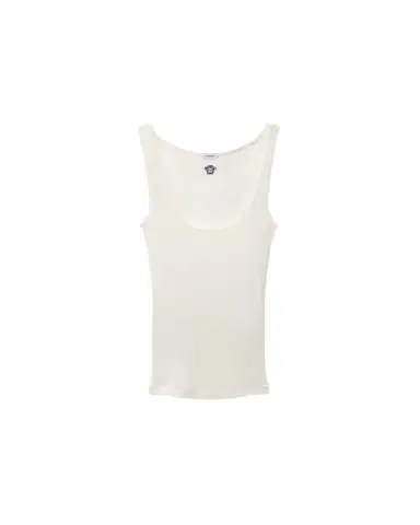 Versace Embroidered Ribbed Wool Tank Top | Thumbnail 1 Versace Embroidered Ribbed Wool Tank Top | Thumbnail 1
