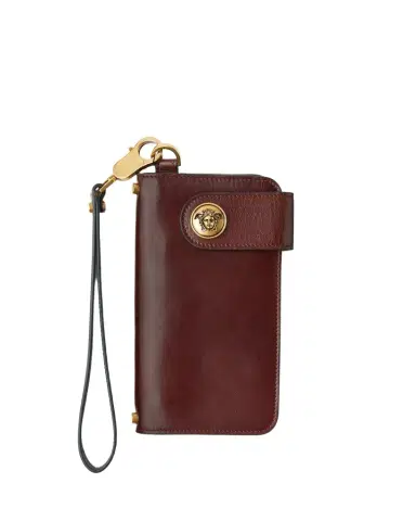 Versace Emblème Long Leather Wallet | Thumbnail 1 Versace Emblème Long Leather Wallet | Thumbnail 1