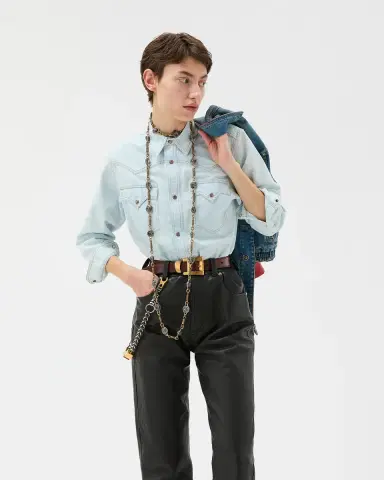 Versace Leather Pants | Thumbnail 2
