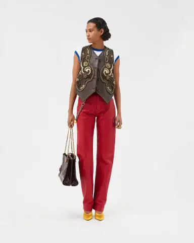 Versace Leather Pants | Thumbnail 2