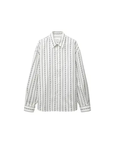 Versace Jacquard Cotton-Silk Loose Shirt | Thumbnail 1 Versace Jacquard Cotton-Silk Loose Shirt | Thumbnail 1