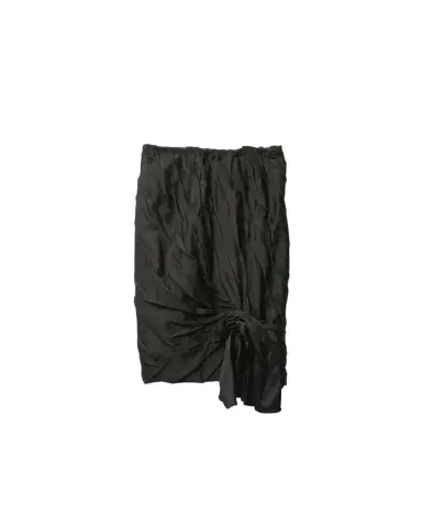 Versace Draped Envers-Satin Midi Skirt | Thumbnail 1 Versace Draped Envers-Satin Midi Skirt | Thumbnail 1