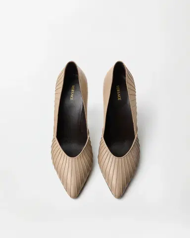Versace Gianni Leather Pumps 90 mm | Thumbnail 2 Versace Gianni Leather Pumps 90 mm | Thumbnail 2