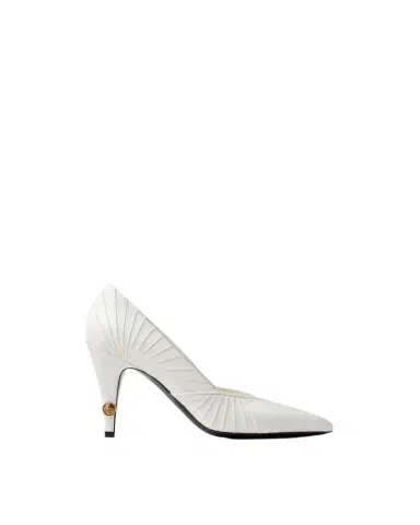 Versace Gianni Leather Pumps 90 mm | Thumbnail 1 Versace Gianni Leather Pumps 90 mm | Thumbnail 1