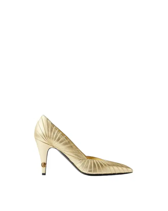 Versace Gianni Metallic Nappa Pumps 90 mm