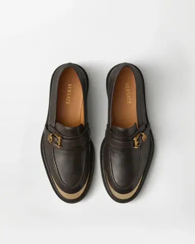 Versace Primo Leather Loafers | Thumbnail 2 Versace Primo Leather Loafers | Thumbnail 2