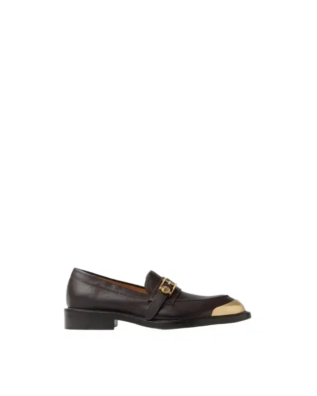 Versace Primo Leather Loafers