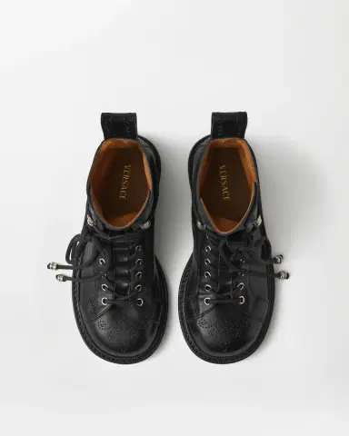 Versace Billy Leather Boots | Thumbnail 2