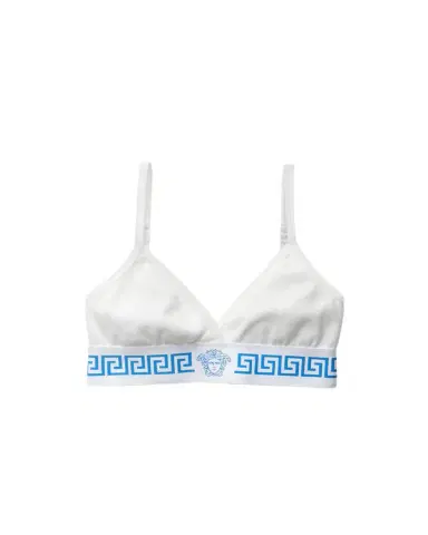 Versace Ribbed Cotton-Jersey Bralette | Thumbnail 1 Versace Ribbed Cotton-Jersey Bralette | Thumbnail 1