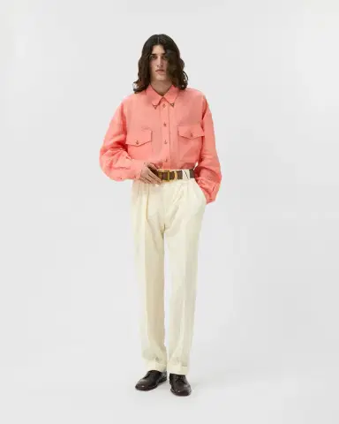 Versace Wool Creased Formal Pants | Thumbnail 2 Versace Wool Creased Formal Pants | Thumbnail 2