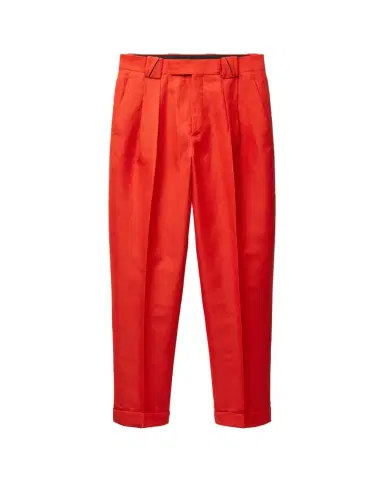 Versace Wool-Linen Formal Pants | Thumbnail 1