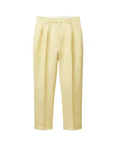 Versace Wool-Linen Formal Pants | Thumbnail 1