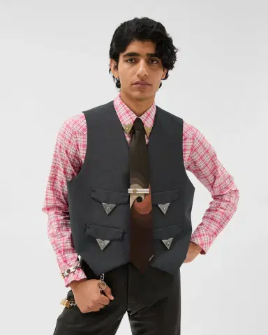 Versace Wool-Mohair Vest | Thumbnail 2