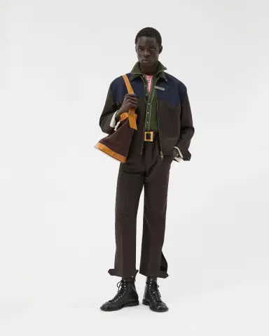 Versace Wool-Mohair Regular Formal Pants | Thumbnail 2