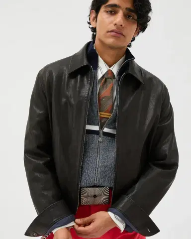 Versace Leather Blouson | Thumbnail 2 Versace Leather Blouson | Thumbnail 2