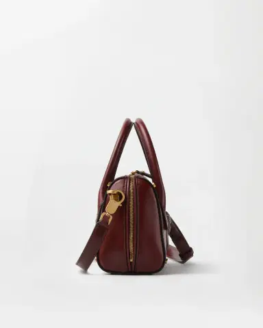 Versace Roomy Small Leather Boston Bag | Thumbnail 2 Versace Roomy Small Leather Boston Bag | Thumbnail 2