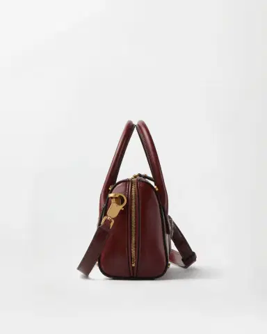 Versace Roomy Small Leather Boston Bag | Thumbnail 2 Versace Roomy Small Leather Boston Bag | Thumbnail 2