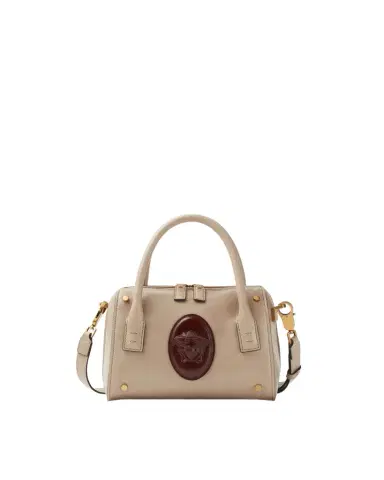 Versace Roomy Small Leather Boston Bag | Thumbnail 1 Versace Roomy Small Leather Boston Bag | Thumbnail 1