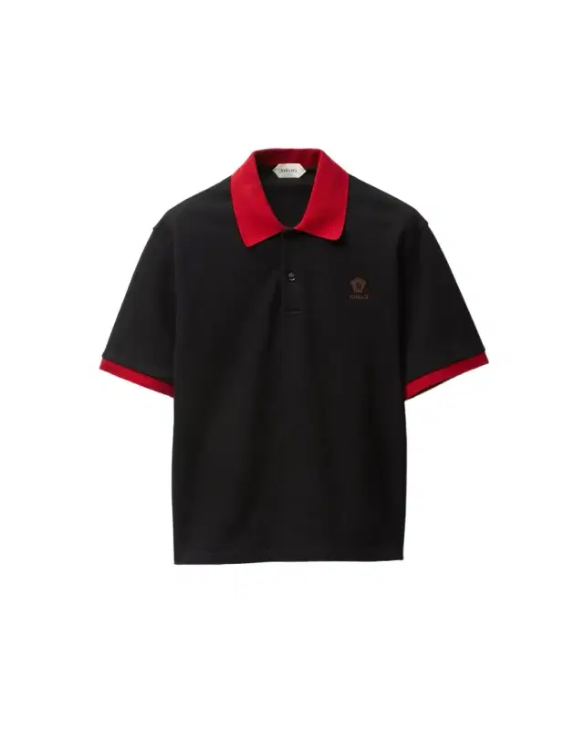 Versace Embroidered Cotton Piqué Polo