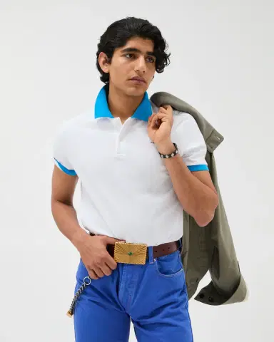 Versace Embroidered Cotton Piqué Polo | Thumbnail 2
