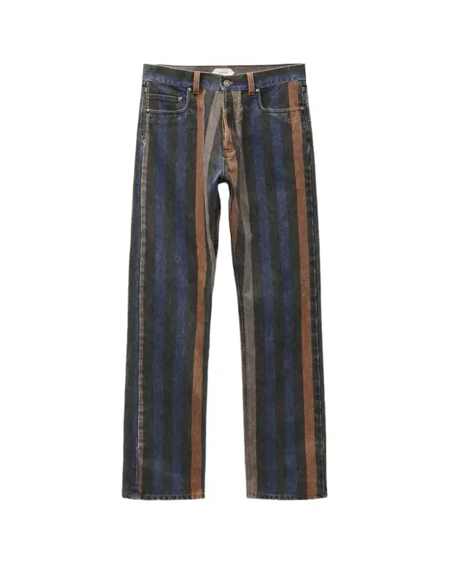 Versace Striped Straight Jeans