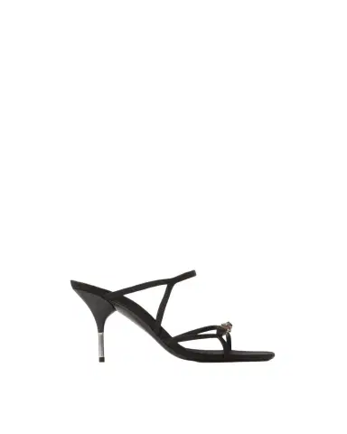 Versace Nyx Satin Mules 80 mm | Thumbnail 1 Versace Nyx Satin Mules 80 mm | Thumbnail 1