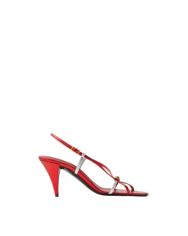 Versace Valentina Metallic Sandals 80 mm | Thumbnail 1 Versace Valentina Metallic Sandals 80 mm | Thumbnail 1