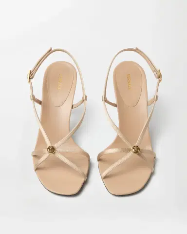 Versace Valentina Satin Sandals 80 mm | Thumbnail 2 Versace Valentina Satin Sandals 80 mm | Thumbnail 2