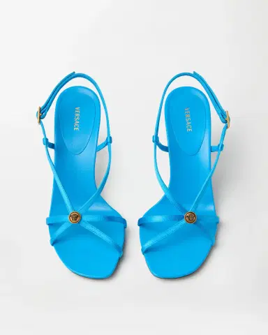 Versace Valentina Satin Sandals 80 mm | Thumbnail 2 Versace Valentina Satin Sandals 80 mm | Thumbnail 2