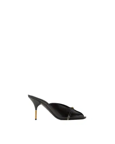 Versace Nyx Leather Mules 80 mm | Thumbnail 1 Versace Nyx Leather Mules 80 mm | Thumbnail 1