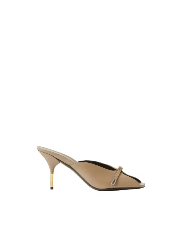 Versace Nyx Leather Mules 80 mm