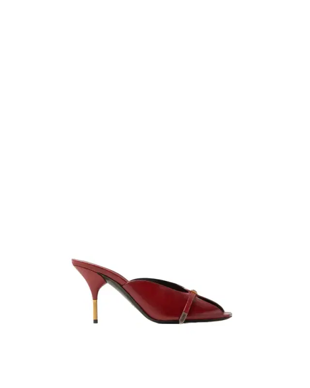 Versace Nyx Leather Mules 80 mm