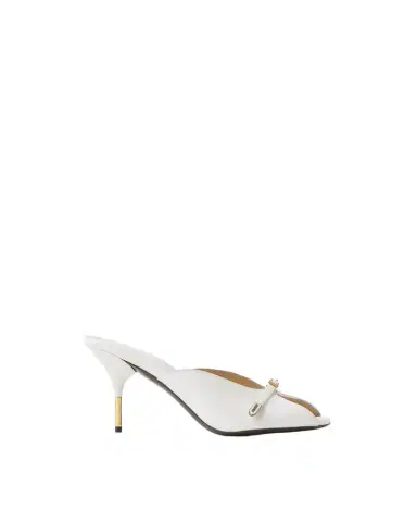 Versace Nyx Leather Mules 80 mm | Thumbnail 1 Versace Nyx Leather Mules 80 mm | Thumbnail 1