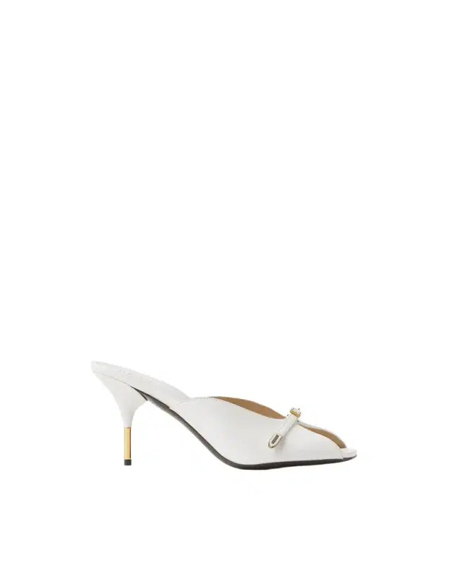 Versace Nyx Leather Mules 80 mm