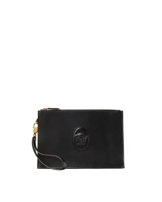 Versace Lou Leather Pouch