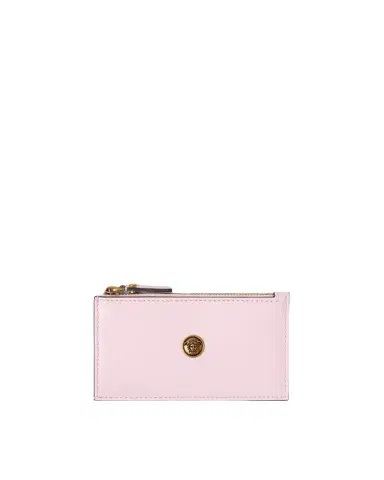 Versace Emblème Leather Zip Card Holder | Thumbnail 1